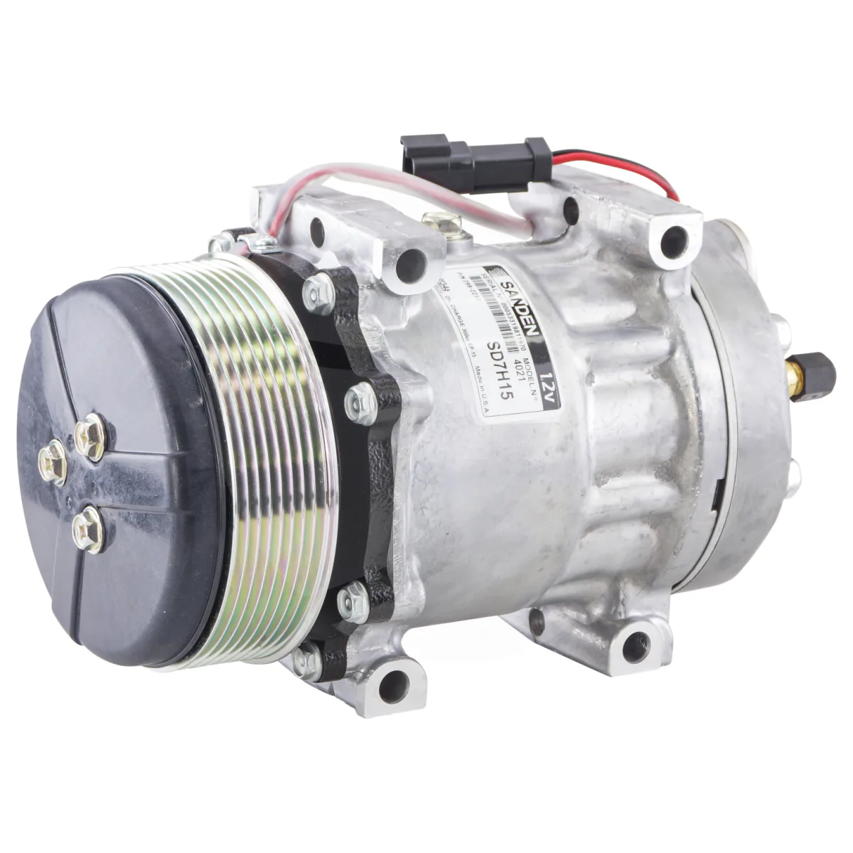 Compresor de Aire Acondicionado para Caterpillar (12V) Modelos 350L, 3588, 385, 390D y 416 - Imagen 4