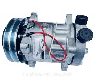 Compresor de Aire Acondicionado 12V para Mini Cargador GEHL 5640E y 5240 | Rendimiento Industrial y Alta Durabilidad